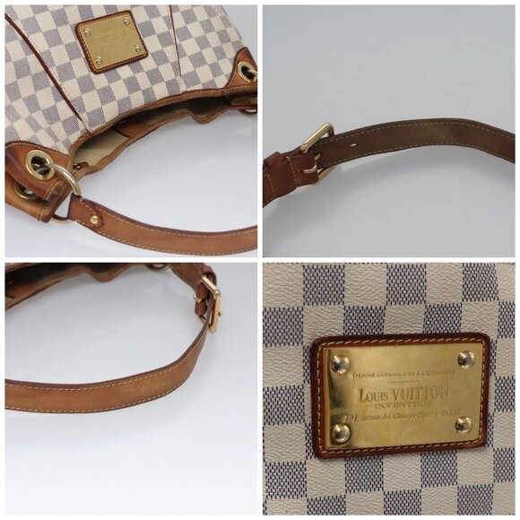 LOUIS VUITTON Damier Azur Galliera PM Shoulder Bag N55215 LV Auth EC449 - Picture 16 of 16